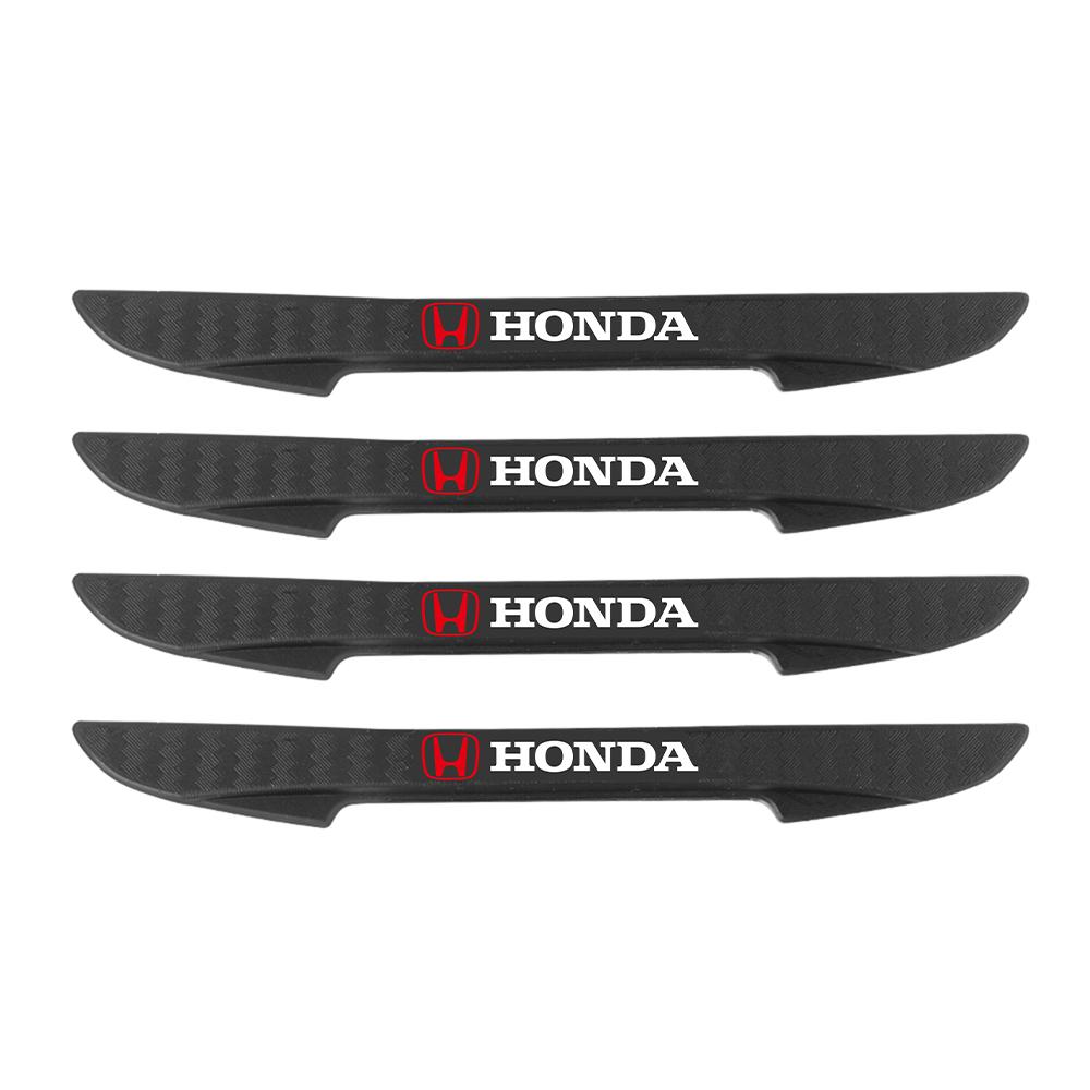 4Pcs Car Door Anti-scratch Protection Strip Anti-collision Rubber Sticker For Honda Civic Fit Jazz Accord Odyssey Mugen CRV Jazz 4pcs
