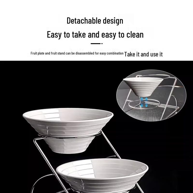Commercial Two-Tier Buffet Condiment Display Stand