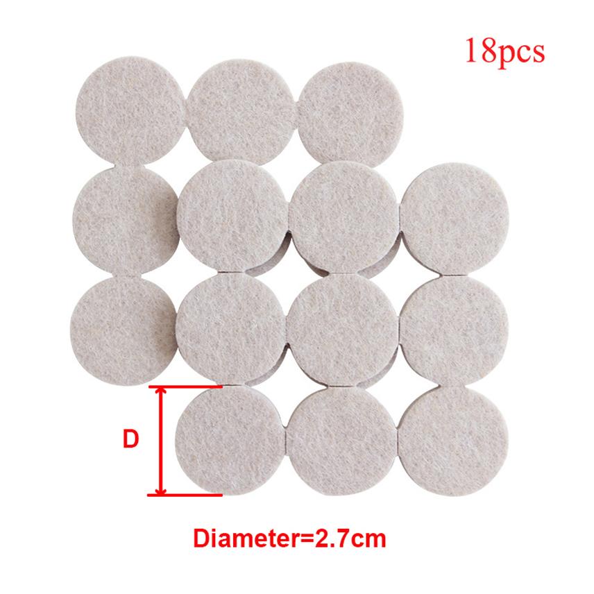 Self Adhesive Felt Chair Leg Protectors Chair Pad Furniture Feet Mute Chair Stoppers Anti-Slip Pad Round Table Foot Caps for Leg