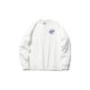 Li Ning Sports Fashion Series Pullover Loose Round Neck Sweatshirt Unisex Sweatshirt White AWDR504-4