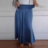 Women's Fashion Casual Play Wide Leg Elastic Belt Wide Pants Culottes