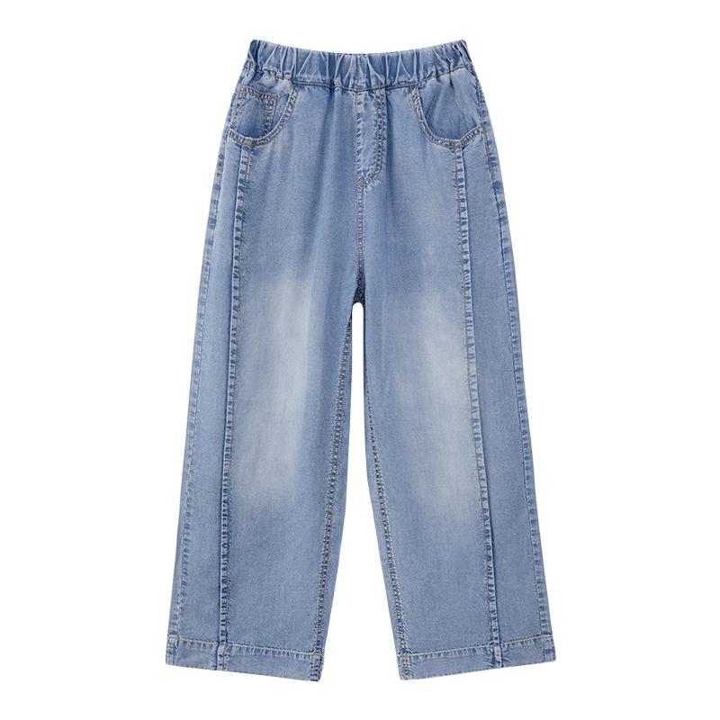 Zuoxi Girls Summer Cooling Denim Jeans 150