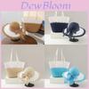 Summer Straw Hat And Bag Set With Large Brim For Beach Travel And Sun Protection