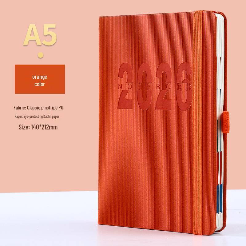 English Diary 2026: A5 Soft Cover Daily Planner & Yearly Calendar Notebook