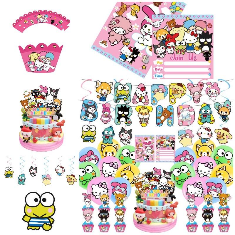 Melody Kuromi Sanrio Happy Birthday Party Decorations Set With Balloons And Cake Toppers Durable And Fun!