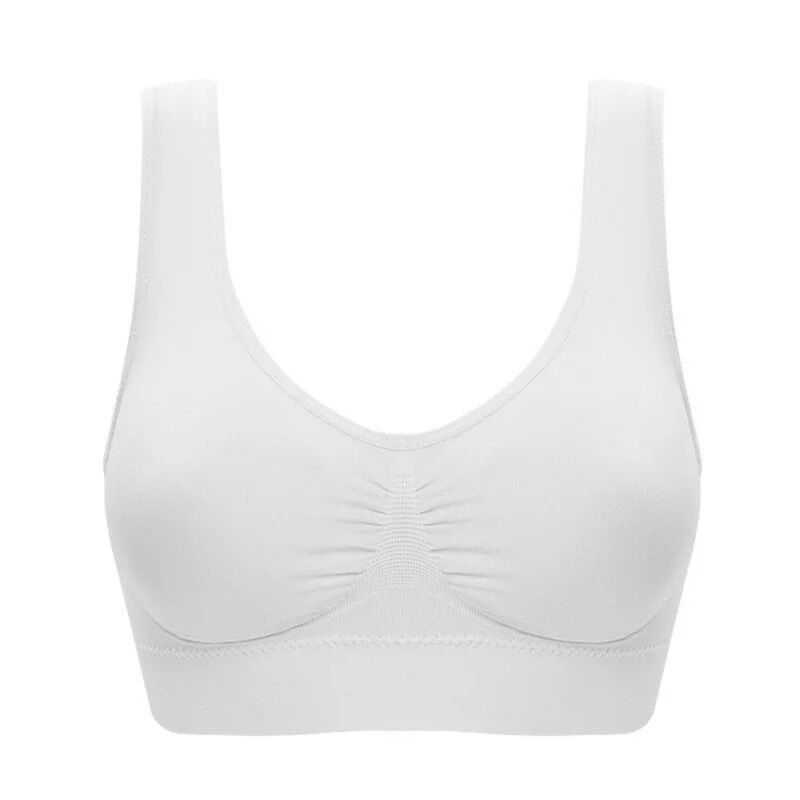 Women Sports Bra Without Pad Sleep Brassiere Underwear Sleep Yoga Sports Bra Vest Plus Size Top No Sponge Insert Pad Bralette