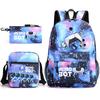 Astro Bot Children's School Bag, Cosmic Robot Elementary School Student Starry Sky Backpack Leisure Bag
