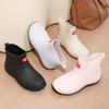 Rain Boots Men's Short-leg Low-top Waterproof and Non-slip Outdoor Fishing Shoes Lightweight Rain Boots for Men