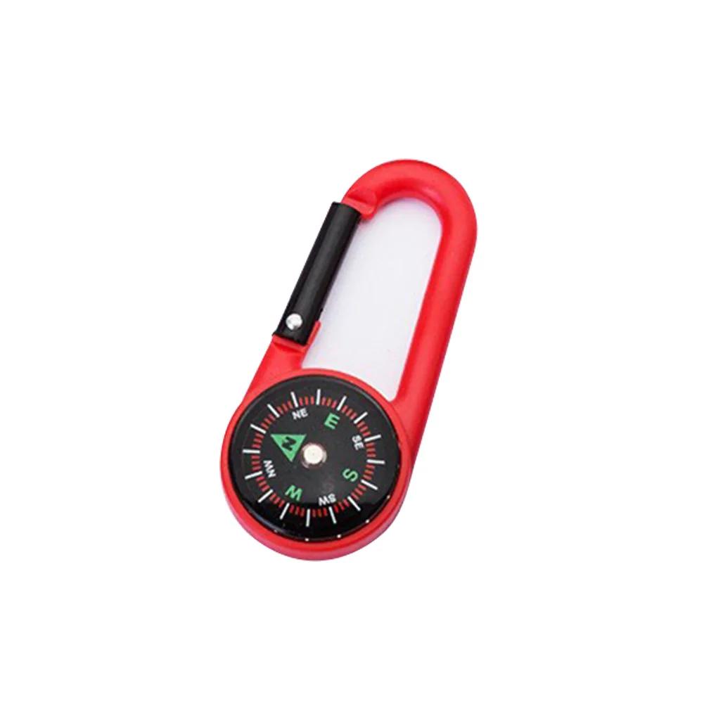 Mixed Colour Outdoor Camping Hiking Tactical Survival Mini Compass Carabiner Children s Toy Compass Small Gift розы красного