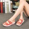 Fashion 2025 Summer Women Wedge Sandals Premium Orthopedic Open Toe Sandals Vintage Anti-slip Leather Casual Female Platform Retro Shoes
