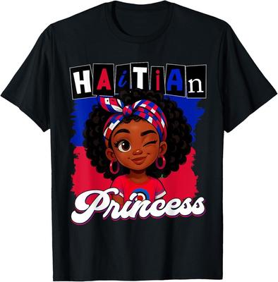 Haitian Princess Ayiti Pride Haiti Flag Day Girls Gifts T-Shirt  ON TREND Unisex T-Shirt