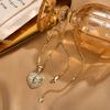 Vnox Virgin Mary Prayer Necklaces For Women Trendy Metal Chain Oval Heart Geometry Pendant Necklace Religious Christ Jewelry