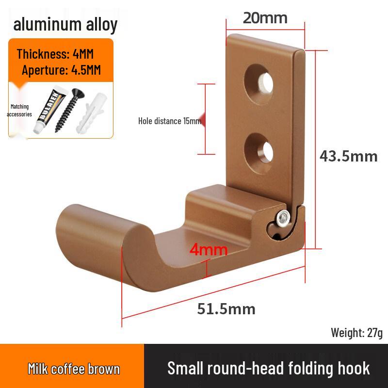 

Rongyu Invisible Folding Aluminum Alloy Wall Hooks