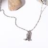 Hiphop Retro Western Cowboy Boots Stainless Steel Necklace Link Chain Geometric Collar Necklaces for Cowgirl Cool Jewelry Gifts