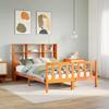 VidaXL Bunk Bed Without Mattress Wax Brown 140x190 Cm Solid Pine 3321718
