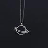 Kpop moda araña colgantes de Halloween cadena cruzada redonda collares para hombres Color plata cadena de cuello gótico pareja ropa de calle regalos
