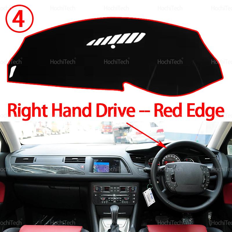 Car Dashboard Cover Mat for Citroen C5 2008-2016 Sun Shade Pad Instrument Panel Carpets Anti-UV Car Accessories LHD RHD