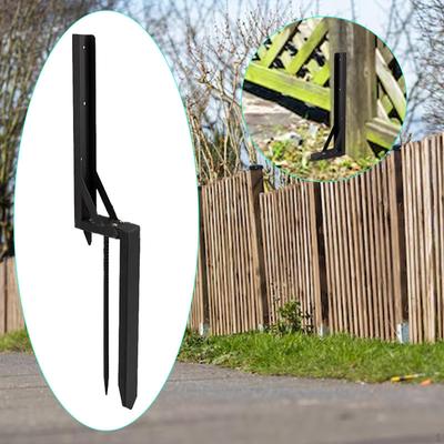 Fence Post Support Mender Tool Lightweight Practical Installing Bracket Ground Spike for Mailbox