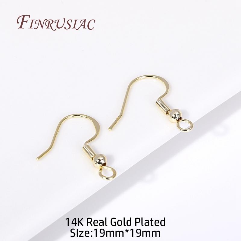 Großhandel 18K Gold Plated Ohrhaken Ohrbügel Für DIY Ohrring Schmuckherstellung Zubehör