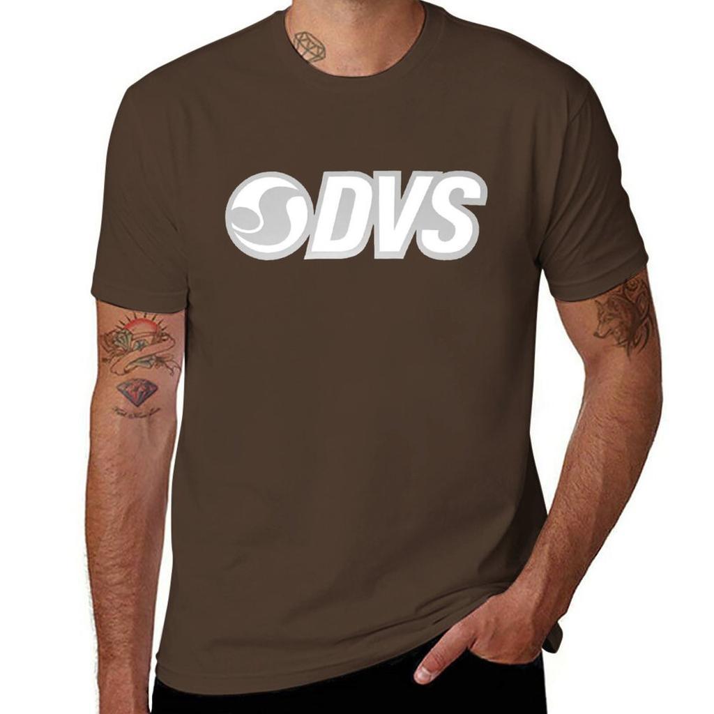 DVS Retro Skateboard T Shirt Design. T-Shirt Customizeds Blanks Mens Plain T Shirts