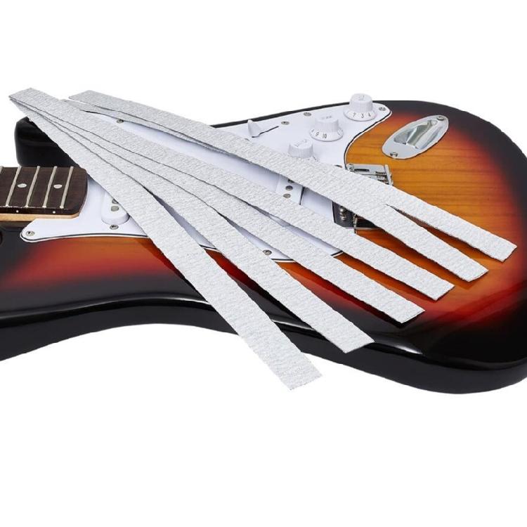 Guitar Neck Leveling Bar With Sandpaper Luthier Tools Aluminum Fret Leveler Sanding Block Musical Instruments Accessory