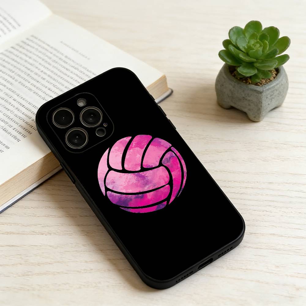 

Volleyball Painted Phone Case Silicone Soft For IPhone 17 16 15 14 13 12 11 X XR Plus Pro Max Plus iPhone12PROMAX