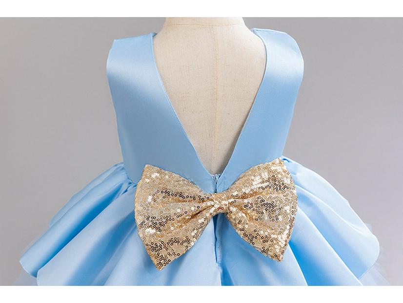 European & American Kids' Tulle Princess Party Dress - Puffy, Tiered Design for Girl's Birthday & Evening Events