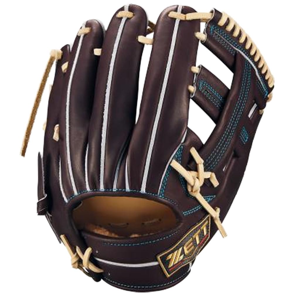 

ZETT Pro Status SE Baseball Glove for Second and B Size Made in BPROG265SG Shortstop, Brown/Pastel (3732), 4, Japan,