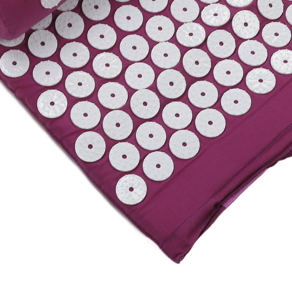 Acupressure Mat Pillow Set Massage Pad Mat Bag for Body Muscle Relaxation Stress Reduction