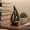 Mini 3D Printed Sailboat Figurine Nautical Coastal Boat Sculpture for Modern Home Office Mantel Bookshelf Decor
