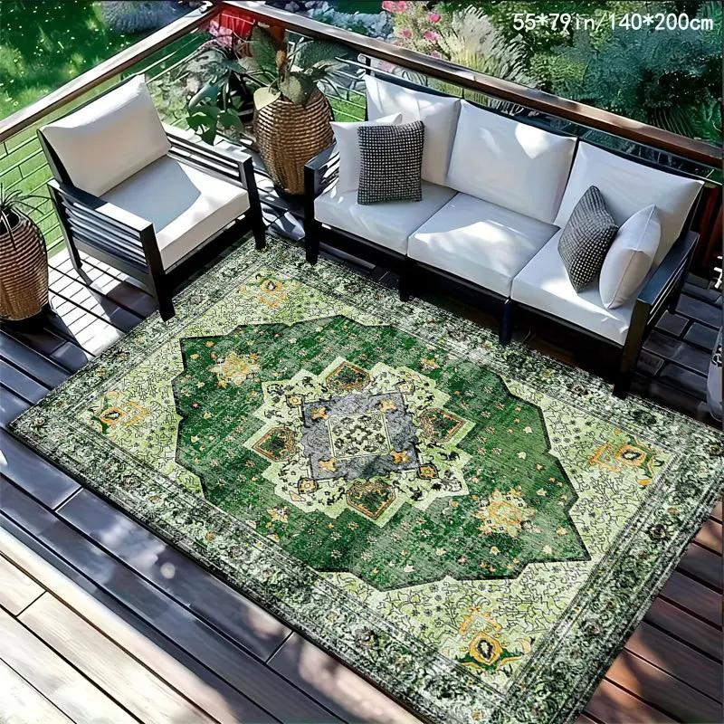 Bohemian Style Carpet - Durable Outdoor Picnic Carpet, Living Room Carpet, Bedroom Floor Mat, Home Decoration