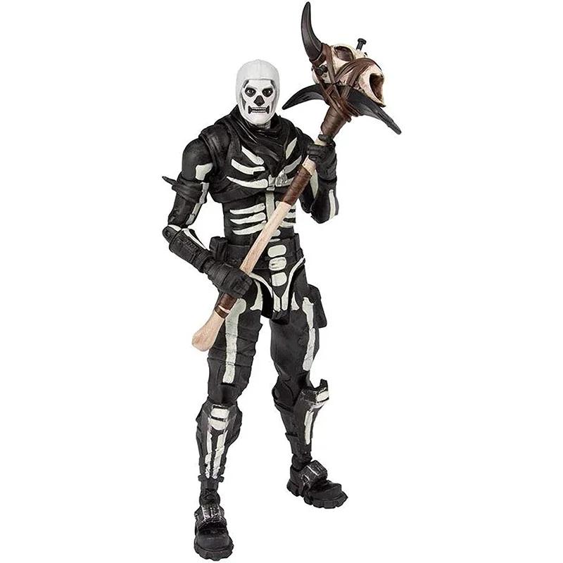 Fortnite Raptor Schwarzer Ritter Totenkopf-Soldat Premium Actionfigur Modell SpielFiguren Modelle
