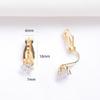10pcs 18k Gold Ear Clip Converter Painless Invisible Spiral Diamond Without Ear Piercing Ear Clip DIY Earrings Ear Clip Accessories