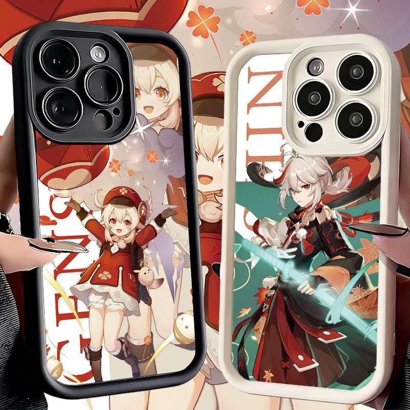 Phone Case for iPhone 17 Air 16E 15 16 Pro Max Genshin Impact Anime Cover 14 Plus 13 12 Mini Soft Shell Silicone Fundas