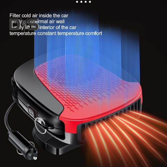 Compact 12V Car Heater Defroster Fast Defrosting Cooling Portable User-Friendly Vehicle Heater Auto Supply