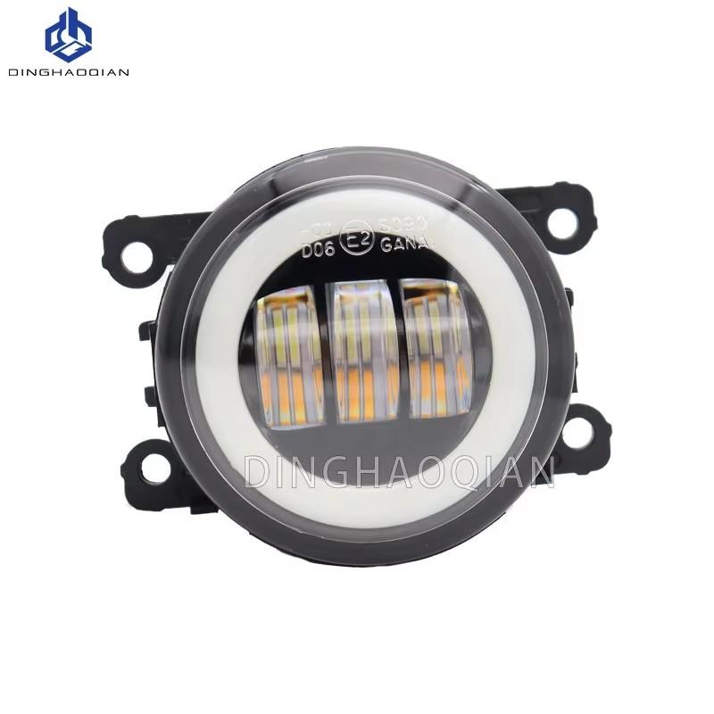 2 Pieces Car Accessories H11 LED Lamp Fog Light + Angel Eye DRL Daytime Running Light 12V For Ford Ranger 2009-2015