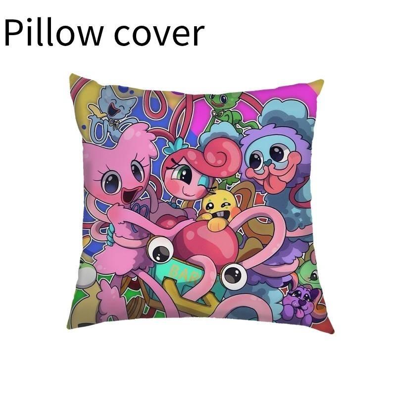 Cartoon Stern Benutzerdefiniertes Logo Zuhause Sofa Quadratischer Kissenbezug 35x35 Geometrisch Abstrakt Rot