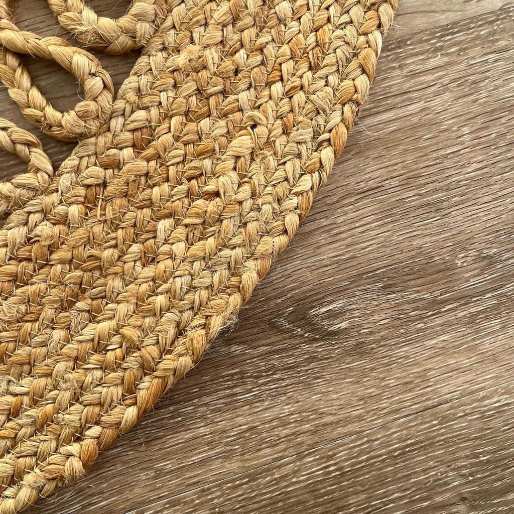 Round Jute Rug Handmade Natural Rug for Any Space Look Rustik Decor For Any Space Area Look Emporioum