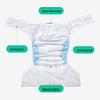 Adult Incontinence Cloth Diaper Cover - Adjustable, Anti-Leakage Pants for Bedridden Care