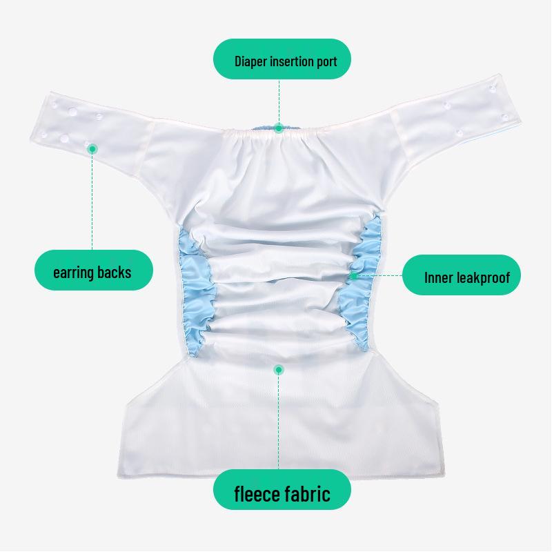 Adult Incontinence Cloth Diaper Cover - Adjustable, Anti-Leakage Pants for Bedridden Care