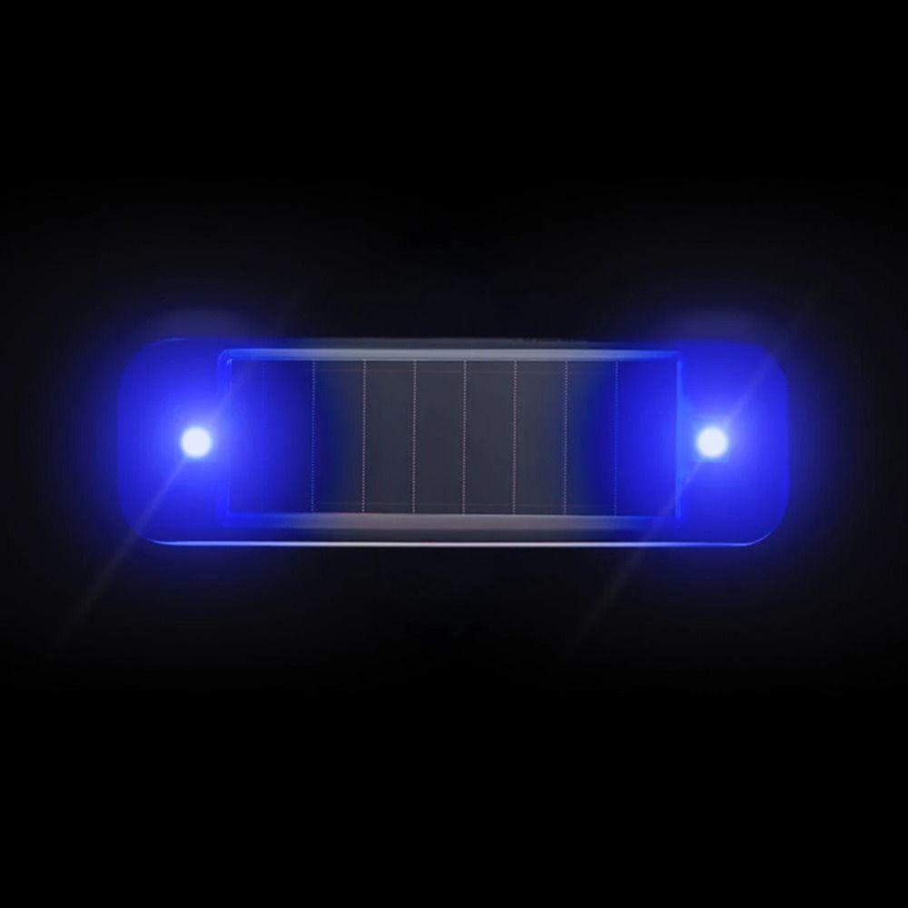 Solar Powered Flashing Warning Light Anti-theft Strobe Signal Light  Prevent Rear-end Collision