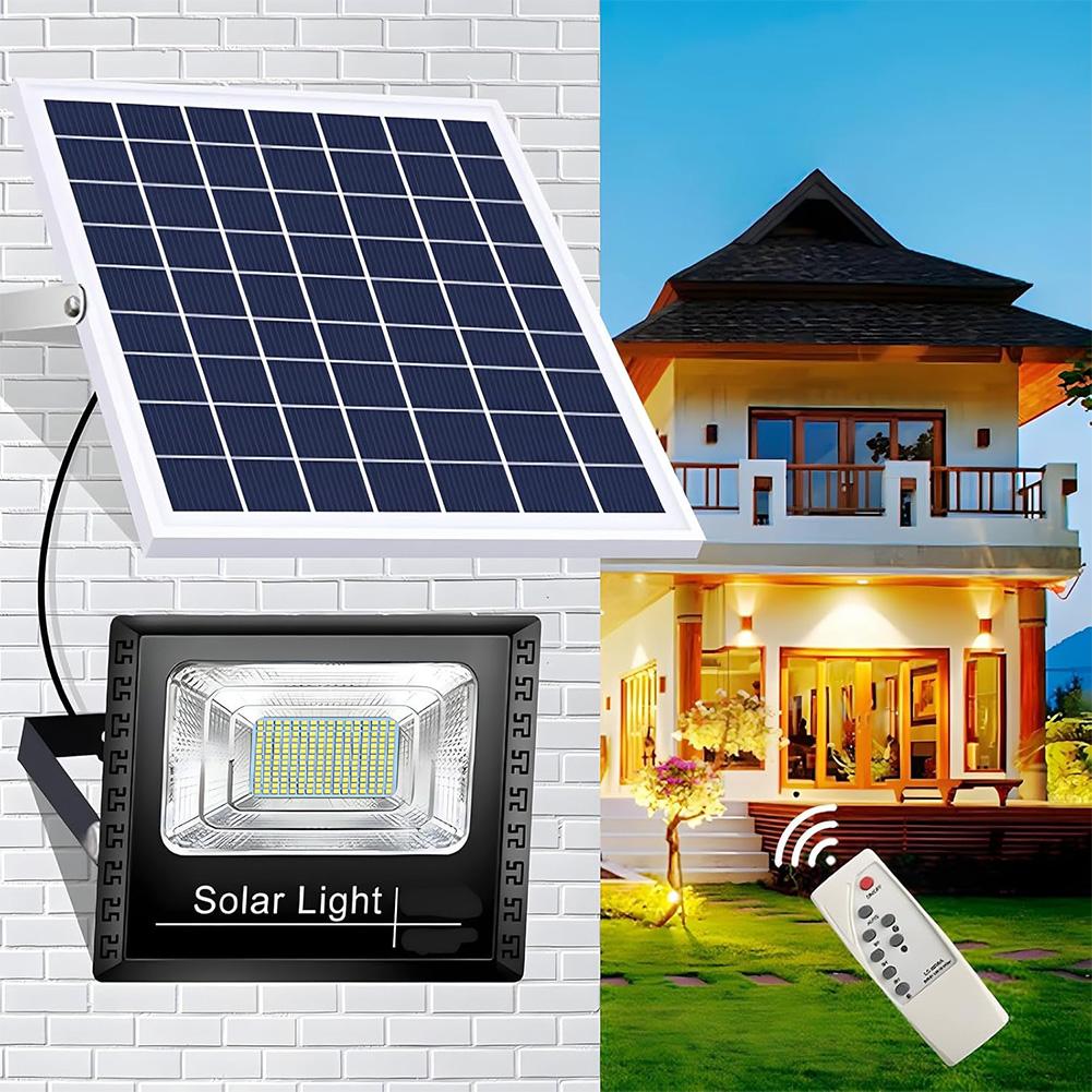 Solar Flood Lights 25w 100w 30w 200w LED Solar Powered Spotlight Outdoor Waterproof Reflector Solar with Remote Control IP67