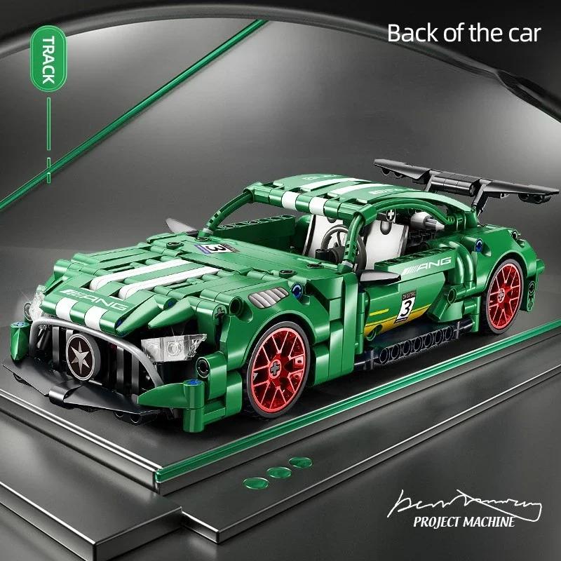 1:18 Timeless Super City Racing Car Construction Blocks Sports Car Blocks Vehicle Sets Technical Diy Plaything For Kid Gift