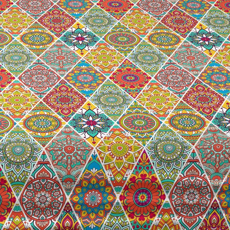 Bohemian 1 Patterned Frosted Bedsheet, Bedroom Printed Bedspread, Bedding Excluding Pillowcases