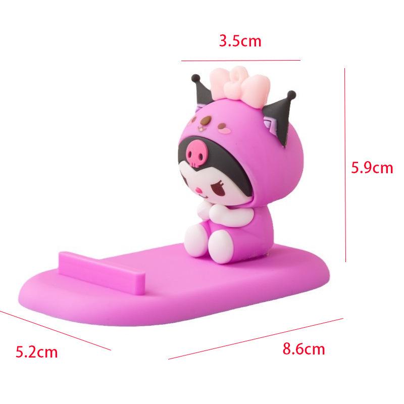 Sanrio Cartoon Cross-Border Phone Holder - Cute Desktop & Bedside Doll Ornament