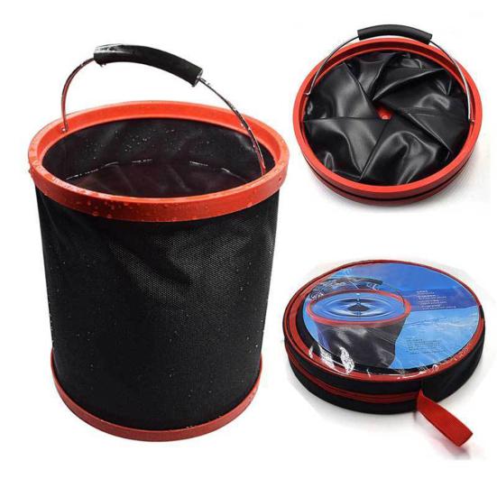 

Портативное складное ведро для воды из ткани Оксфорд, 12 л, для кемпинга, рыбалки, рыбалки