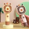 Handheld Fan Multi-Speed Adjustable Capybara Design Quiet Operation USB Rechargeable Portable Cooling Fan