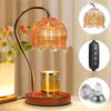 Nordische Glas-Kerzenwärmer-Lampe Schlafzimmer-Atmosphärenwärmer-Lampe Retro-Lampe Kerzenteller Nachtlicht Schreibtisch-Dekoration Heimdekoration