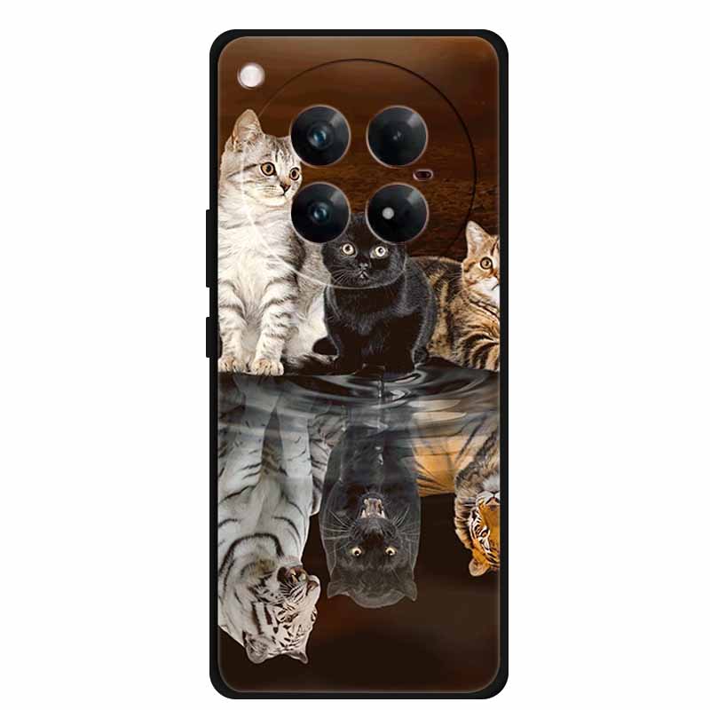 For Infinix Zero 40 5G Case Black Silicone TPU Painted Planet Cover Luxury Animal Case For Infinix Zero 40 4G Luxury FlowerFunda