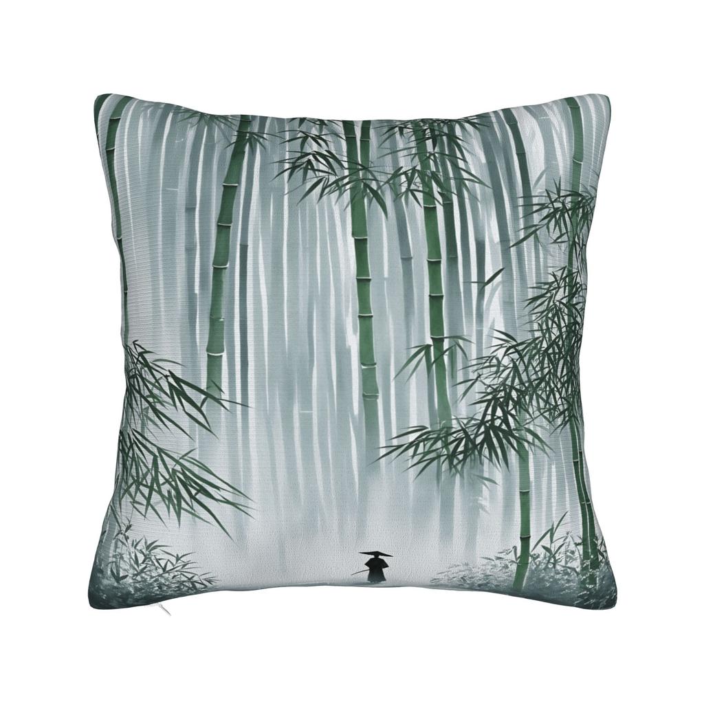 Pillow Cover Chinese Ink Painting Kawaii Pillow Case For Sofa Bedroom Home Decor Pillowcases